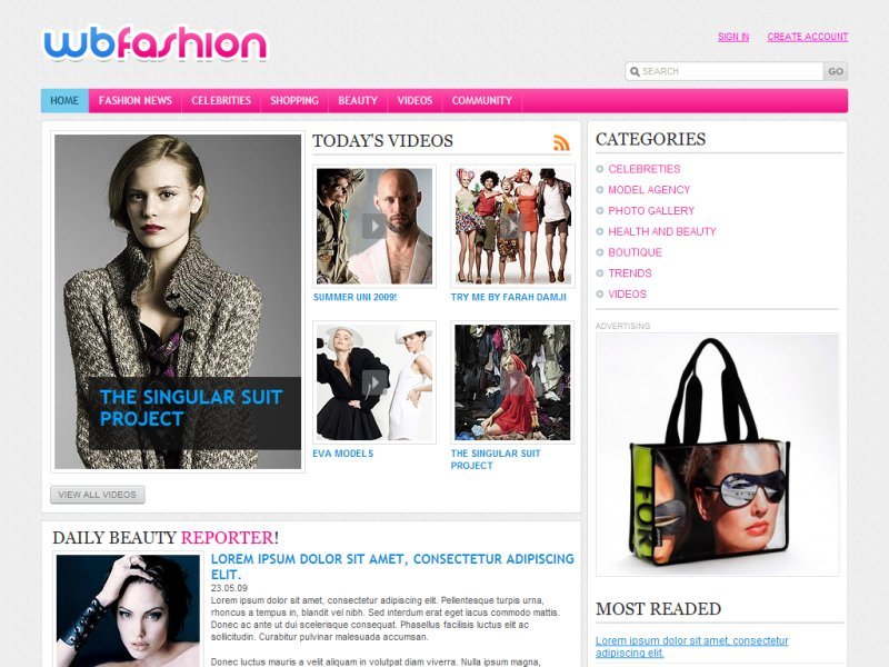 Fashion Layout